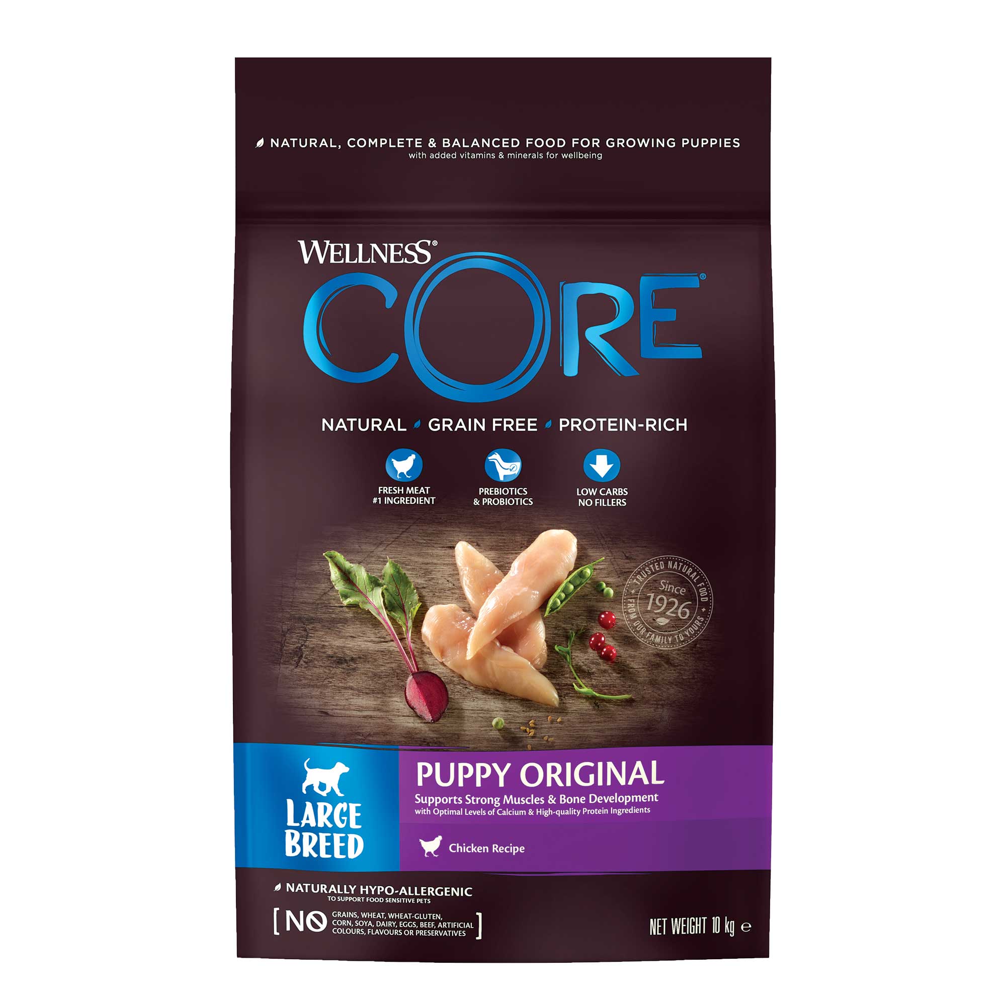 Wellness CORE Large Puppy Turkey Chicken 10kg – Wellness Core 